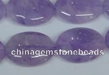 CNA450 15.5 inches 22*30mm oval natural lavender amethyst beads