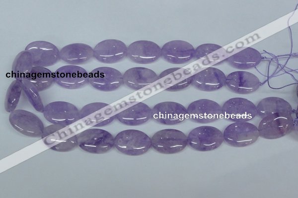 CNA450 15.5 inches 22*30mm oval natural lavender amethyst beads