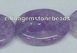 CNA451 15.5 inches 25*30mm oval natural lavender amethyst beads