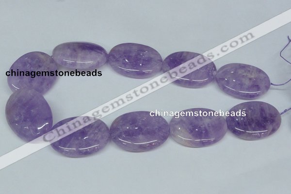 CNA451 15.5 inches 25*30mm oval natural lavender amethyst beads