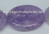 CNA452 15.5 inches 30*40mm oval natural lavender amethyst beads