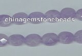 CNA453 15.5 inches 8*12mm faceted oval natural lavender amethyst beads