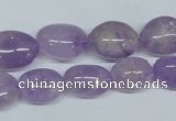 CNA465 15.5 inches 10*14mm nugget natural lavender amethyst beads