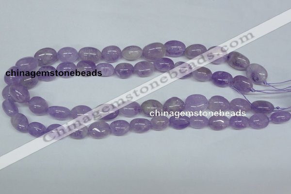 CNA465 15.5 inches 10*14mm nugget natural lavender amethyst beads