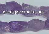 CNA467 15.5 inches 18*24mm faceted nugget natural lavender amethyst beads