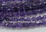 CNA50 15.5 inches 6*7mm faceted rice grade A natural amethyst beads