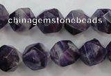 CNA506 15 inches 16mm faceted nuggets amethyst gemstone beads