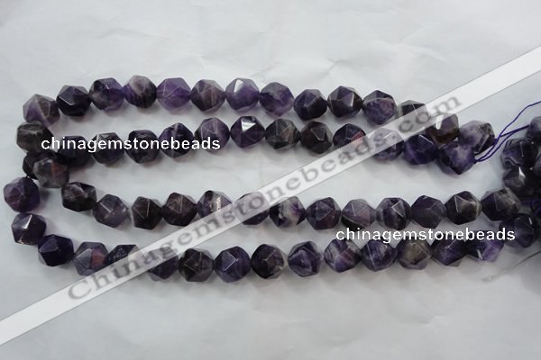 CNA506 15 inches 16mm faceted nuggets amethyst gemstone beads