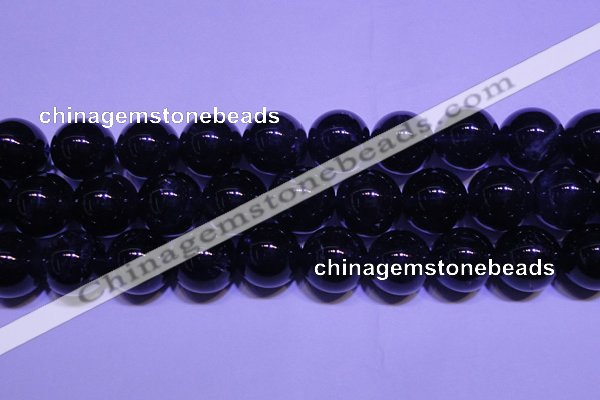 CNA557 15.5 inches 18mm round A grade natural dark amethyst beads