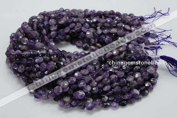 CNA56 15.5 inches 10mm faceted coin grade AB+ natural amethyst beads