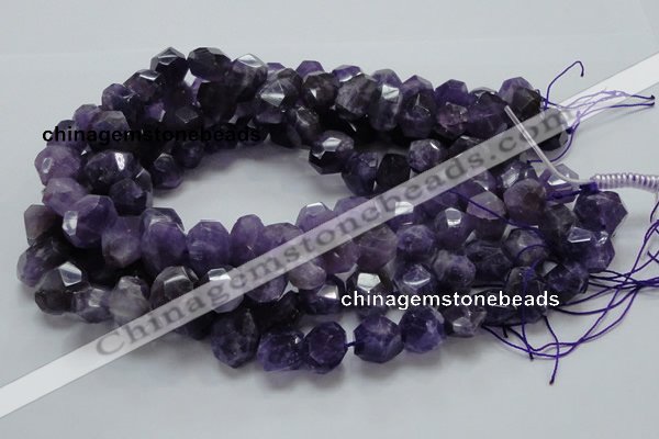 CNA64 15.5 inches 12*18mm freeform grade AB+ natural amethyst beads