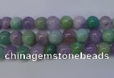 CNA651 15 inches 6mm round lavender amethyst & amazonite beads