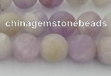 CNA673 15.5 inches 10mm round matte lavender amethyst beads