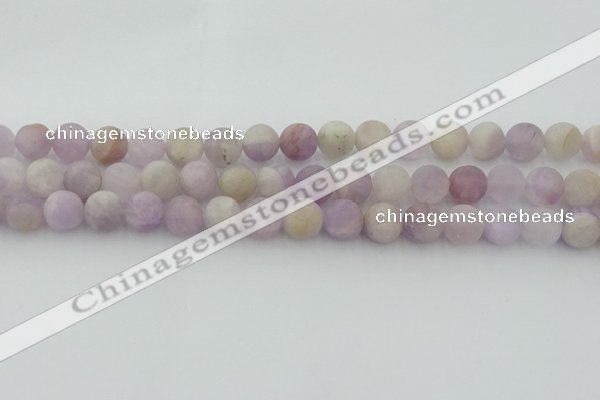 CNA673 15.5 inches 10mm round matte lavender amethyst beads