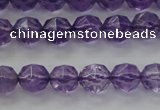 CNA68 15.5 inches 6mm faceted round natural amethyst beads