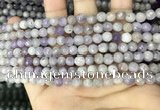 CNA685 15.5 inches 4mm faceted round lavender amethyst beads