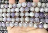 CNA688 15.5 inches 10mm faceted round lavender amethyst beads