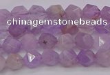 CNA691 15.5 inches 6mm faceted nuggets lavender amethyst beads