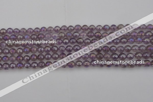 CNA701 15.5 inches 6mm round AB-color amethyst gemstone beads