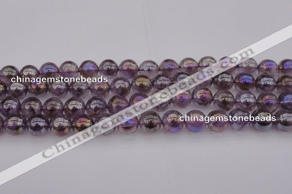 CNA703 15.5 inches 10mm round AB-color amethyst gemstone beads