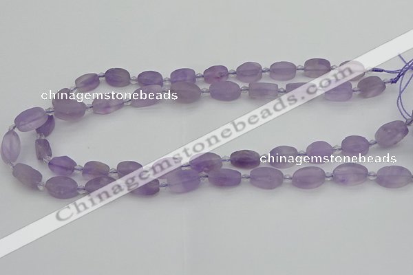 CNA721 15.5 inches 8*12mm oval amethyst gemstone beads wholesale