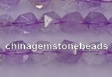 CNA731 15.5 inches 8mm faceted nuggets light lavender amethyst beads