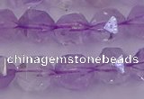 CNA733 15.5 inches 12mm faceted nuggets light lavender amethyst beads