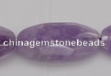 CNA750 15.5 inches 20*40mm faceted oval lavender amethyst beads