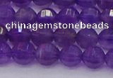 CNA751 15.5 inches 6mm faceted round natural amethyst beads