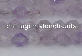 CNA761 15.5 inches 6mm faceted nuggets light lavender amethyst beads