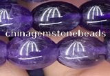 CNA772 15.5 inches 8*11mm rice amethyst gemstone beads