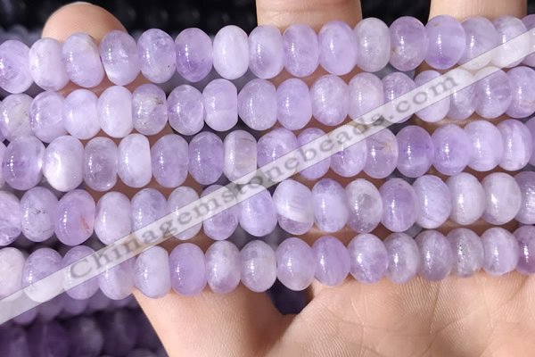 CNA781 15.5 inches 6*8mm rondelle lavender amethyst beads