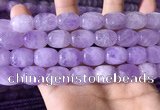 CNA786 15.5 inches 12*16mm drum lavender amethyst beads