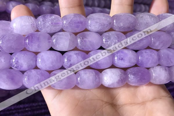 CNA786 15.5 inches 12*16mm drum lavender amethyst beads