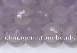 CNA789 15.5 inches 6mmm faceted round lavender amethyst beads