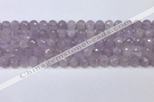 CNA789 15.5 inches 6mmm faceted round lavender amethyst beads