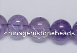 CNA805 15.5 inches 14mm round natural light amethyst beads