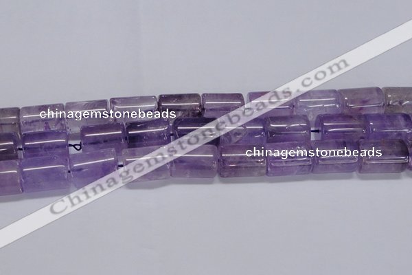 CNA815 15.5 inches 15*20mm tube natural light amethyst beads