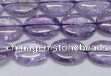 CNA830 15.5 inches 10*14mm oval natural light amethyst beads