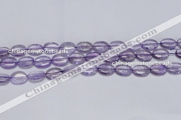 CNA831 15.5 inches 12*16mm oval natural light amethyst beads