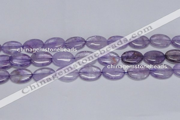 CNA834 15.5 inches 18*25mm oval natural light amethyst beads