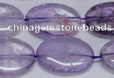 CNA835 15.5 inches 20*30mm oval natural light amethyst beads