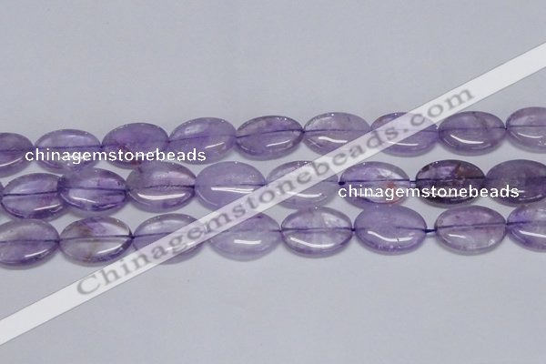 CNA835 15.5 inches 20*30mm oval natural light amethyst beads