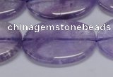 CNA837 15.5 inches 25*35mm oval natural light amethyst beads