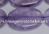 CNA838 15.5 inches 30*40mm oval natural light amethyst beads