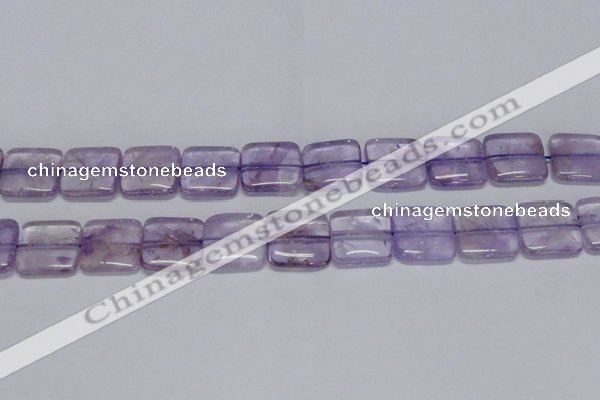 CNA844 15.5 inches 18mm square natural light amethyst beads