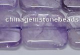 CNA848 15.5 inches 35mm square natural light amethyst beads