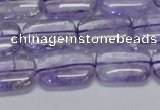 CNA850 15.5 inches 10*14mm rectangle natural light amethyst beads