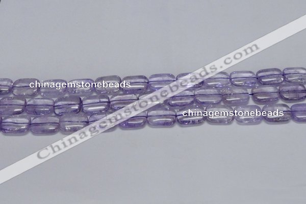 CNA850 15.5 inches 10*14mm rectangle natural light amethyst beads
