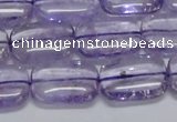 CNA851 15.5 inches 12*16mm rectangle natural light amethyst beads